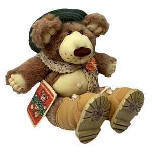 Vintage 1984 Hattie Furskins Plush Teddy Xavier Roberts 22” Clean